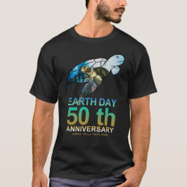 T-shirt Jour des terres de tortue de mer 50e anniversaire 