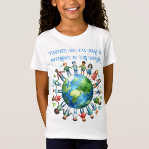 T-Shirt Jour des terres Ensemble Nous Pouvons Faire Une Di