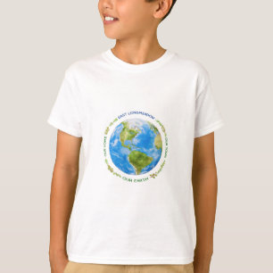 T-shirt Jour des terres Est Longmeadow, logo original, T-s