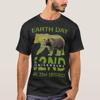 T-shirt Jour des terres mignon 52e anniversaire Avril 2022