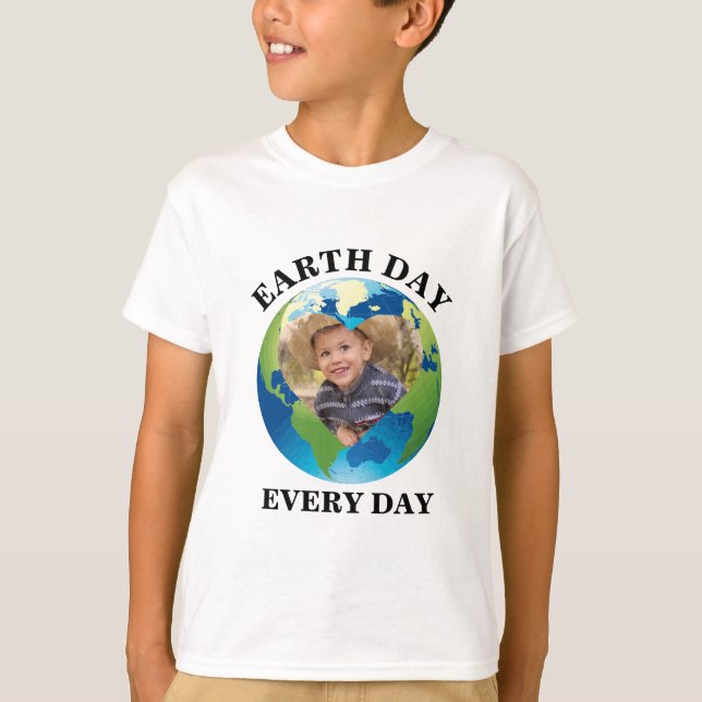 T-shirt Jour des terres photo du coeur de la planète perso (Devant)