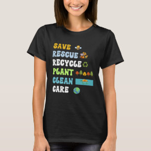 T-shirt Jour des terres Sauver les abeilles Secourir les a