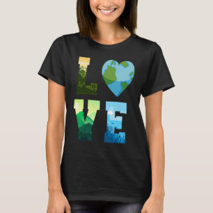 T-shirt Jour des terres Science Aimer Activisme De l'envir