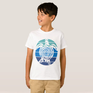 T-shirt Jour des terres, Tortue de mer, Nettoyer l'océan