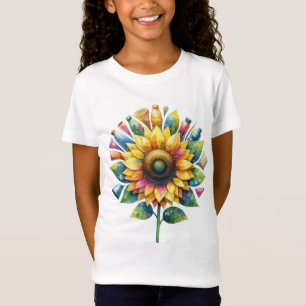 T-Shirt Jour des terres Tournesol Soyez Gentil À Planète T