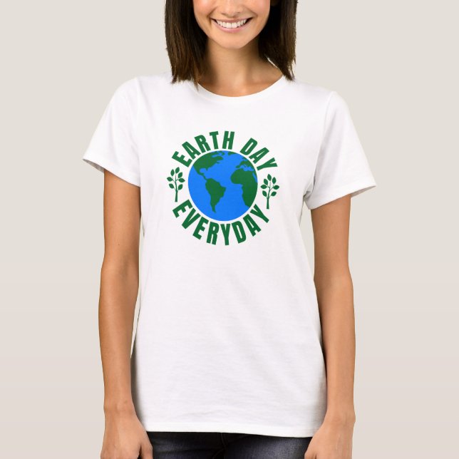 T-shirt Jour des terres tous les jours (Devant)