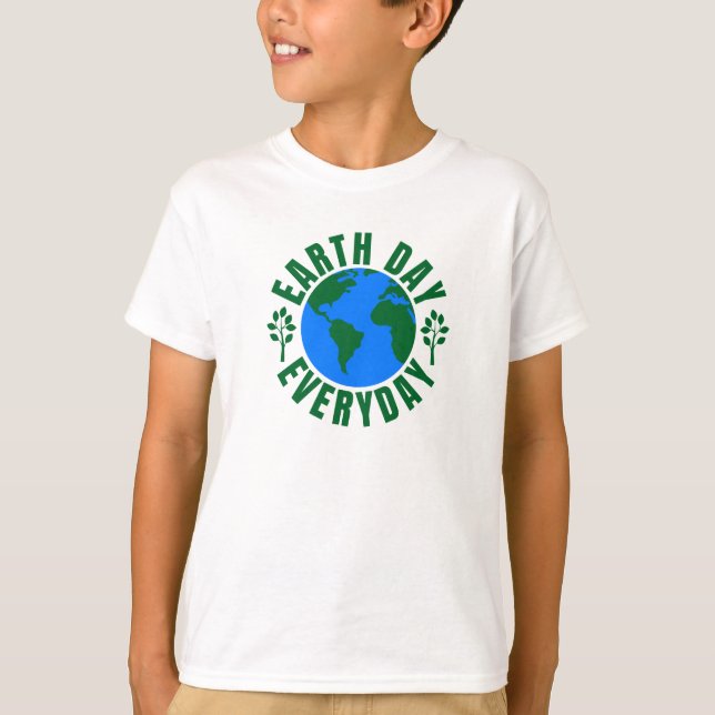 T-shirt Jour des terres tous les jours (Devant)