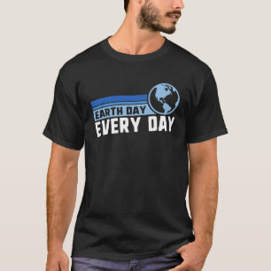 T-shirt Jour des terres tous les jours Rainbow Pine Tree N