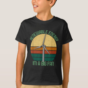 T-shirt Jour des terres vintage Énergie Renouvelable Je Su