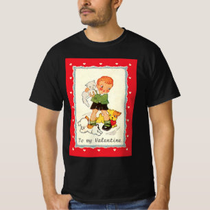 T-shirt Jour des Valentines du Victoria vintage Garçon, ch