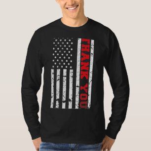 T-shirt Jour des vétérans du Merci du drapeau patriotique