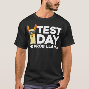 T-shirt Jour D'Essai cool Pour Hommes Femmes Llama Test D'