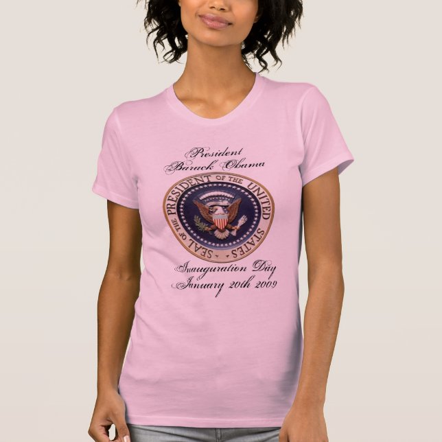 T-shirt Jour d'inauguration du Président Barack Obama (Devant)