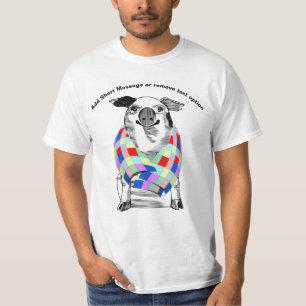 T-shirt Jour du cochon dans une couverture