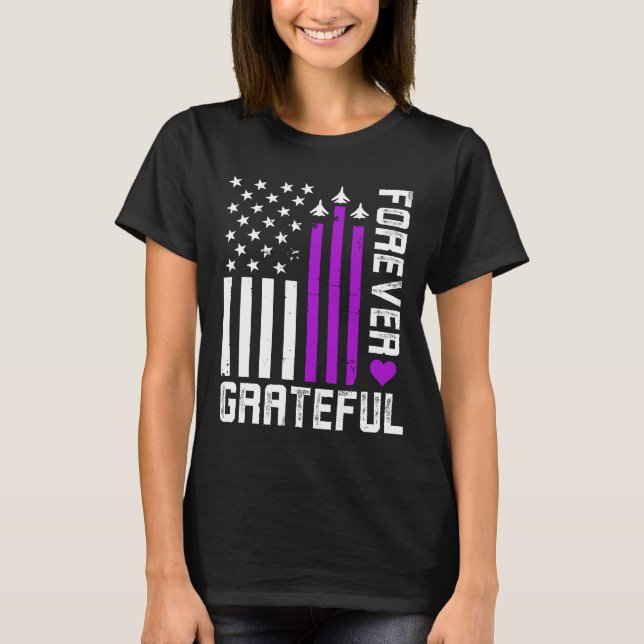 T-shirt Jour du coeur violet, toujours gracieux (Devant)