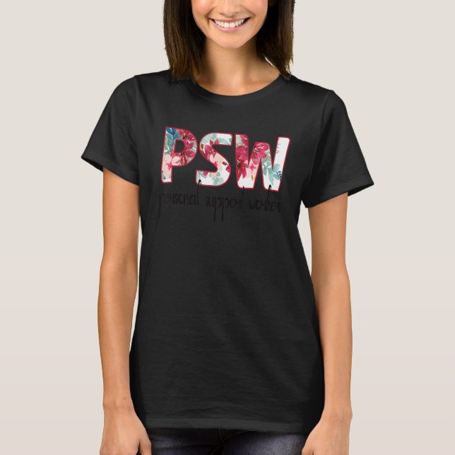 T-shirt Jour du collaborateur du support personnel Psw (Devant)
