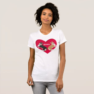 T-shirt Jour du Corgi Valentines