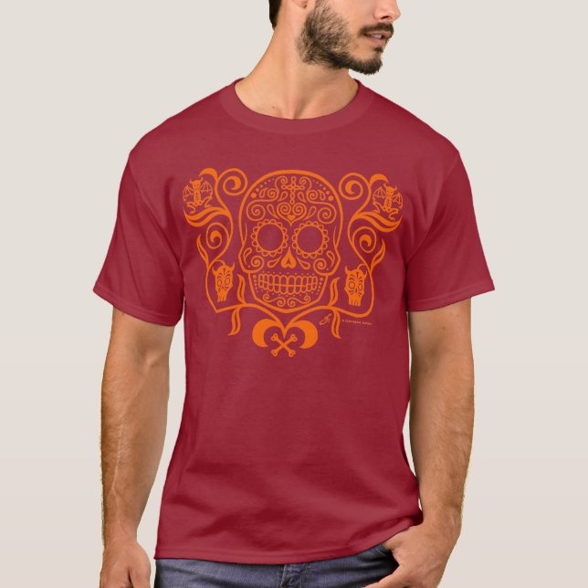 T-shirt Jour du crâne de sucre mort (Devant)