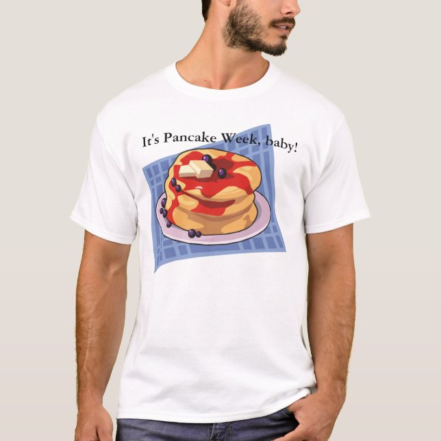T-shirt Jour du crêpe / Semaine Mois Chemise (Devant)