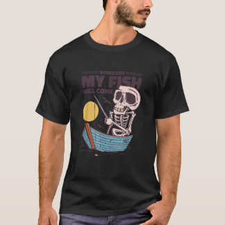 T-shirt Jour du lac Forever Sketon Fishing