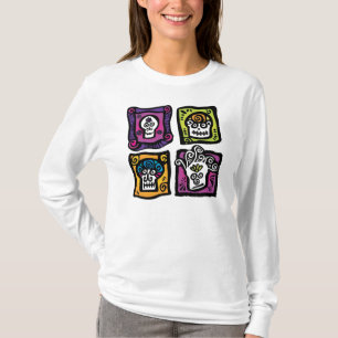 T-shirt Jour du mort/de Dia de los Muertos/de crâne de
