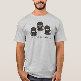 T-shirt Jour du Ninja, caricature ninjas