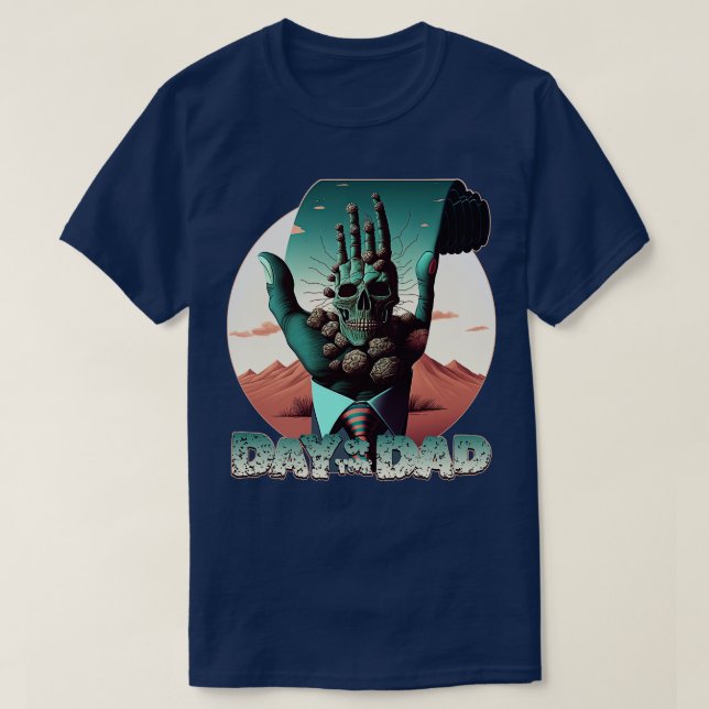 T-shirt Jour du papa Peyote Bouton Fête des pères Desig (Design devant)