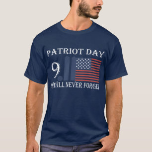 T-shirt Jour du Patriotisme 9/11 Septembre - Drapeau des É