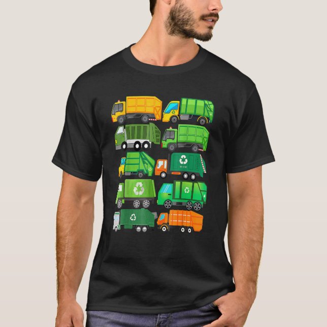 T-shirt Jour du recyclage des camions de déchets Séparatio (Devant)