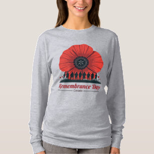 T-shirt Jour du Souvenir du Canada - honorer les anciens c