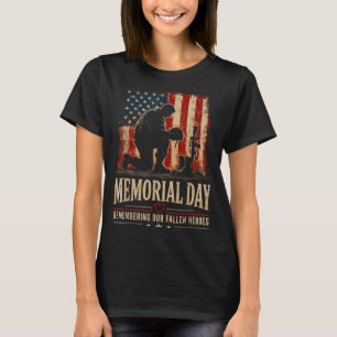 T-shirt Jour du souvenir en mémoire des héros tombés au co