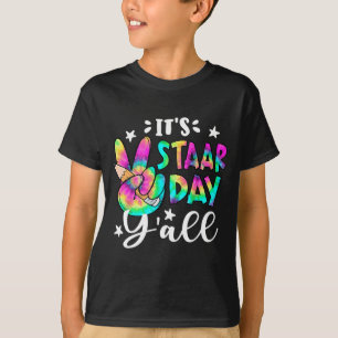 T-shirt Jour du Stade Yall Tie Dye Panneau de Paix Test de