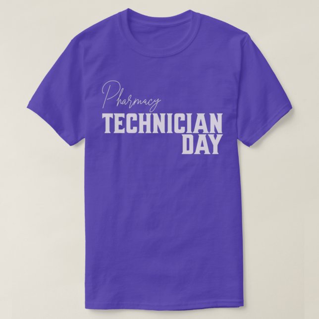 T-shirt jour du technicien en pharmacie (Design devant)