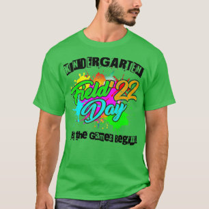 T-shirt Jour Du Terrain 2022 Jardin D'Enfants Laisser Les 
