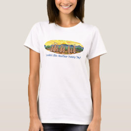 T-shirt Jour ensoleillé Matin lever soleil lapin lapin Art