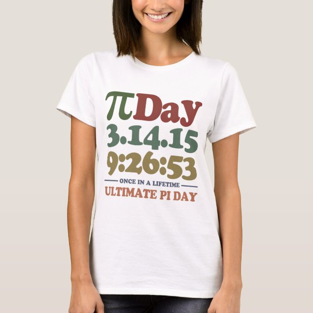 T-shirt Jour final 2015 de pi (Devant)