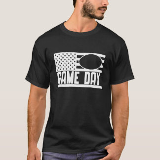 T-shirt Jour Football USA Drapeau 3