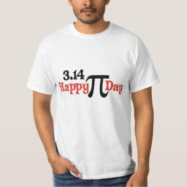 T-shirt Jour heureux 3,14 de pi - 14 mars