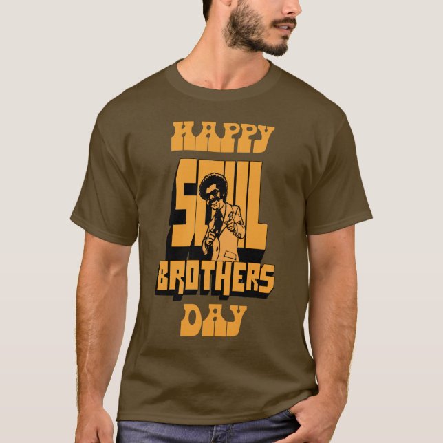 T-shirt Jour heureux de frères d'âme - bronze (Devant)
