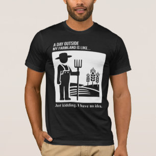 T-shirt Jour Hors Ferme Aucune Idée
