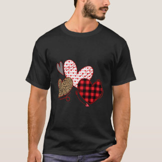 T-shirt Jour Il Aime Carreaux Léopard