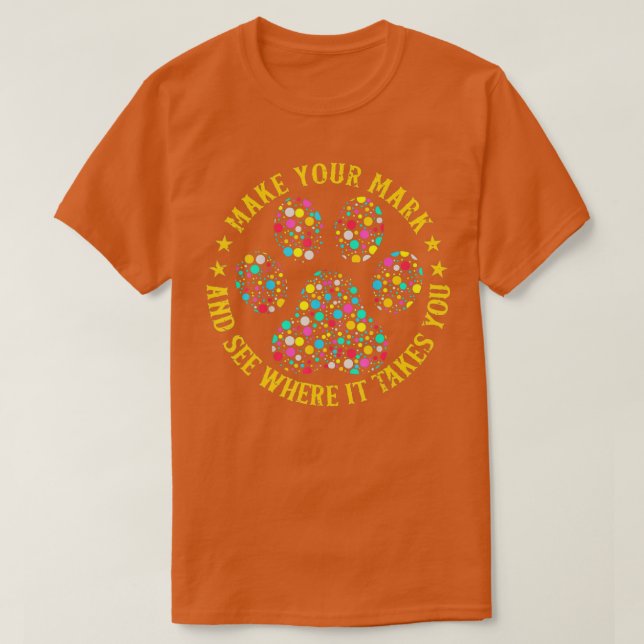 T-shirt Jour international des points de mât de chien Polk (Design devant)