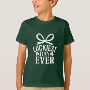 T-shirt Jour le plus chanceux jamais Jour de la Saint Patr