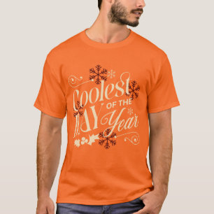 T-shirt Jour le plus froid de l'année - Noël rétro Vintage