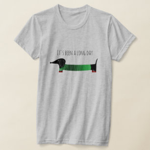 T-shirt Jour Long Dachshund Fantaisiste