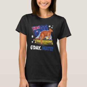 T-shirt Jour Mate Bon Kangourou Patriotique Australien Dra