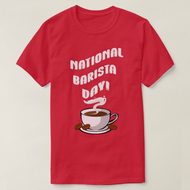 T-shirt Jour national de la Barista 4 (Design devant)