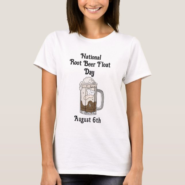 T-shirt Jour national des flotteurs de bière racine | 6 ao (Devant)