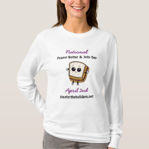 T-shirt Jour national du beurre d'arachide et de la gelée