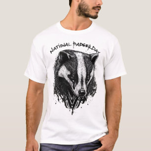 T-shirt Jour national du blaireau